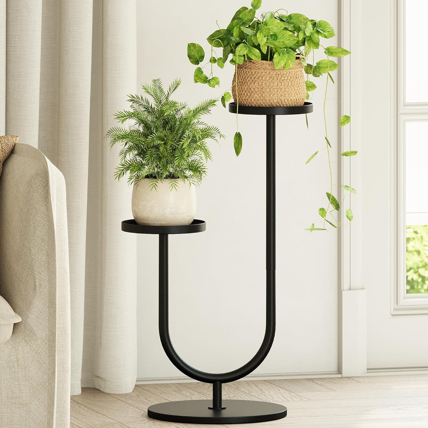 Two Tier Metal Plant Stand